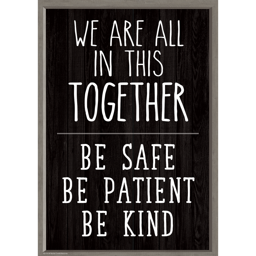 We Are All In This Together Positive Poster