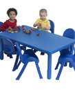 My Value Preschool Rectangle Table & 6 chairs
