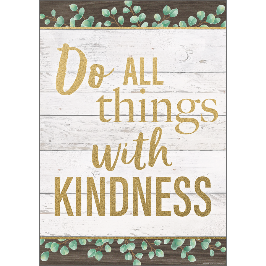 Do All Things With Kindness Poster - Inspiring Young Minds to Learn