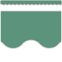 Eucalyptus Green Scalloped Border