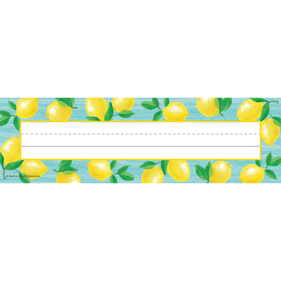 Lemon Zest Flat Nameplates