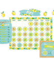 Lemon Zest Calendar Bulletin Board Set