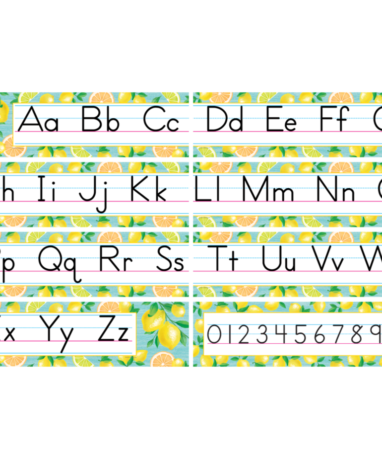 Lemon Zest Traditional Printing Mini Bulletin Set