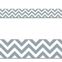 Slate Gray Chevron Border