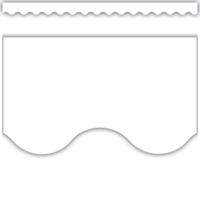 White Scalloped Border Trim