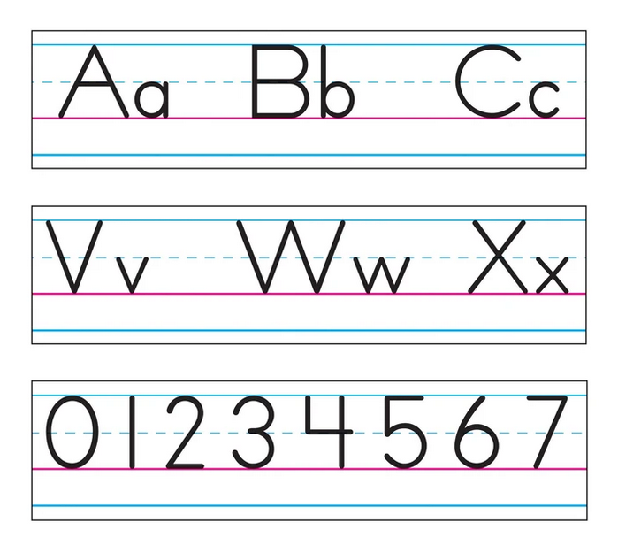 Basic Alphabet Zaner-Bloser Cursive