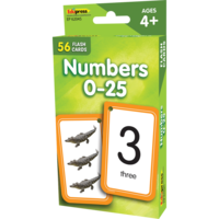 Numbers 0-25 Flashcards