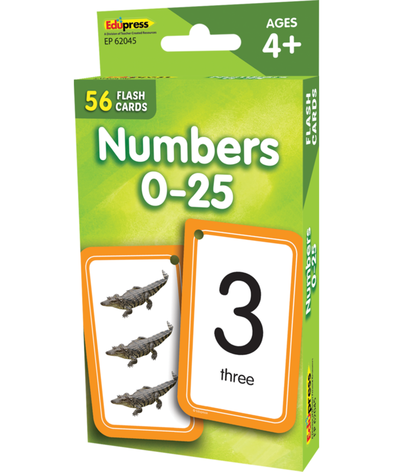 Numbers 0-25 Flashcards