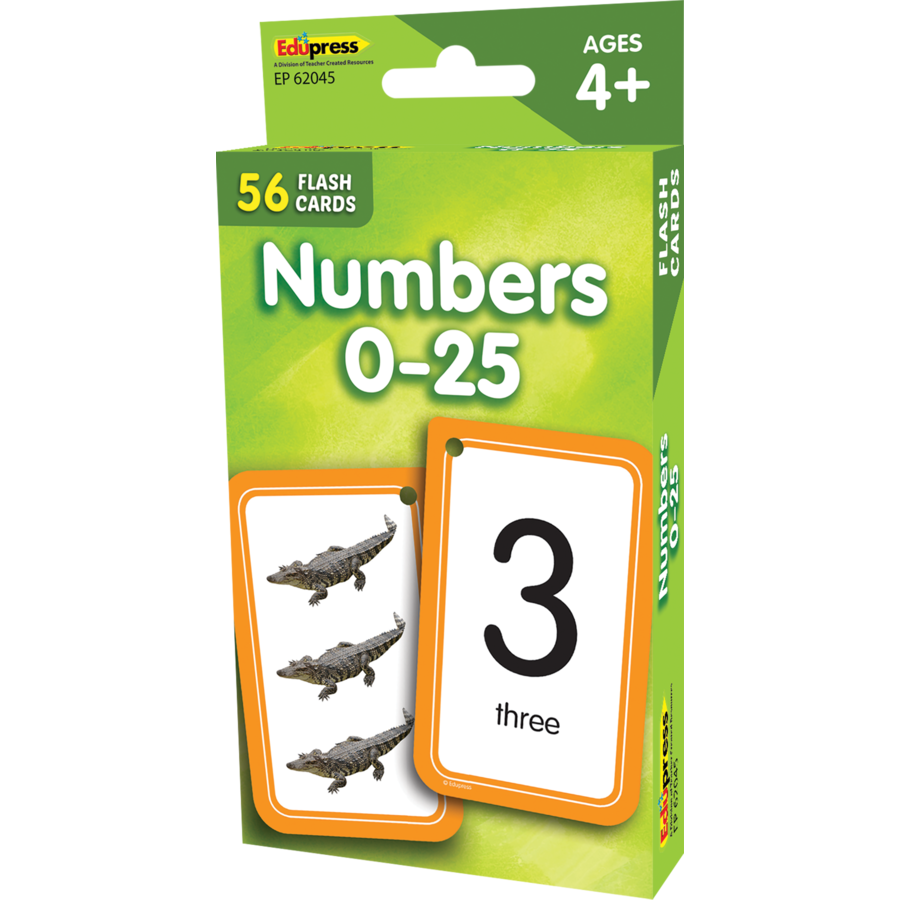 Numbers 0-25 Flashcards