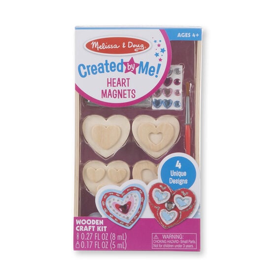 Created By Me Heart Magnets