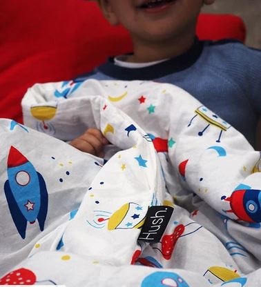 HUSH Hush Kids Blanket- Spaceships