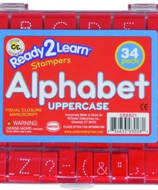 Alphabet Stamps-Uppercase Dotted Lines