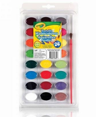 Crayola Washable Watercolors Paint 24ct