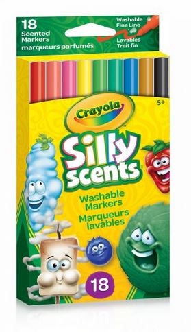 Crayola Silly Scents Markers, Scented Slim - 10 markers