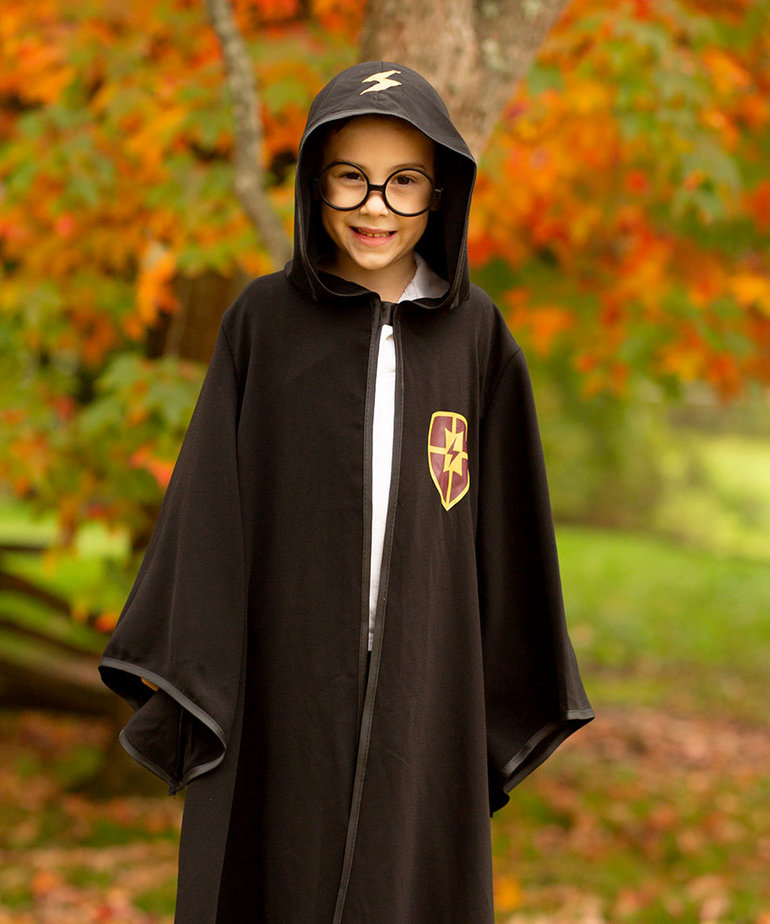 Wizard Cloak with Glasses Black (5-6)