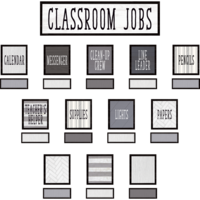 Modern Farmhouse Classroom Jobs Mini Bulletin Board