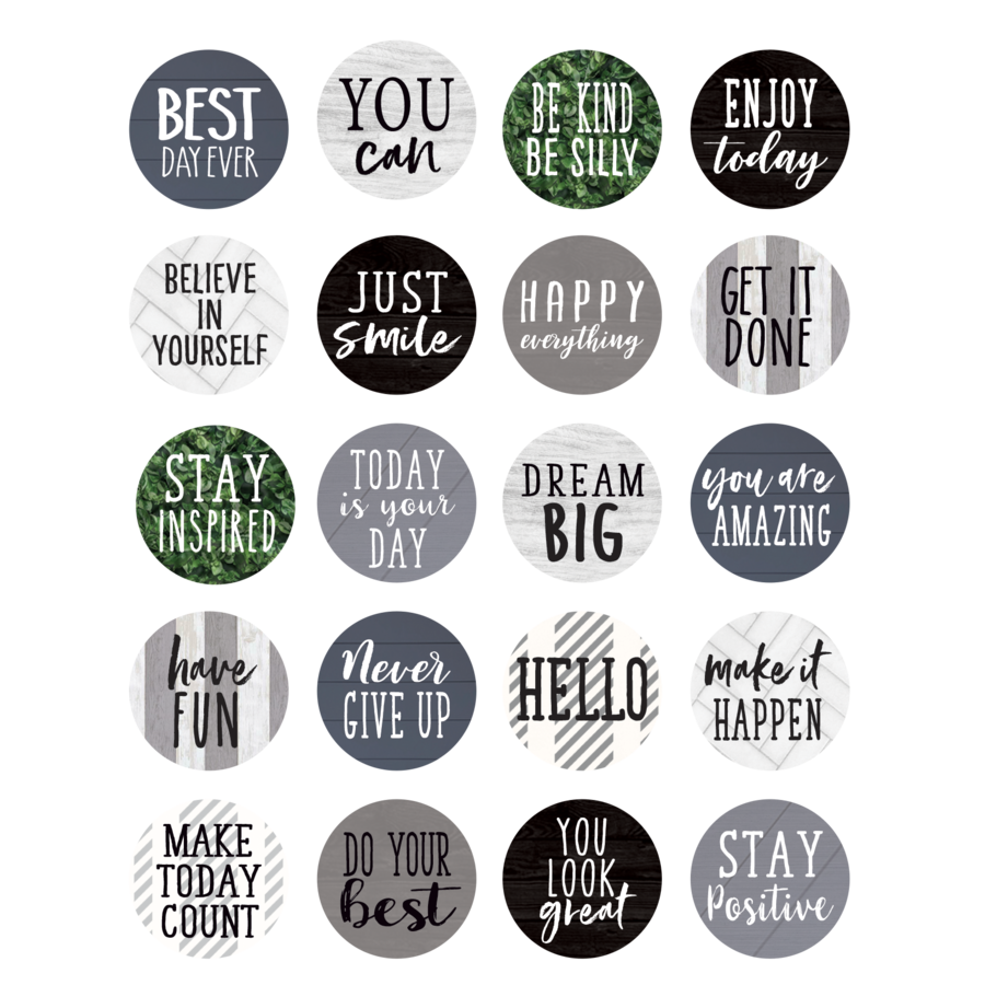 Modern Farmhouse Words to Inspire Planner Stickers