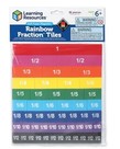 Learning Resources Magnetic Rainbow Fraction Tiles