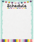 Oh Happy Day Write On/Wipe Off Schedule Chart