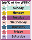 Oh Happy Day Days of the Week Chart