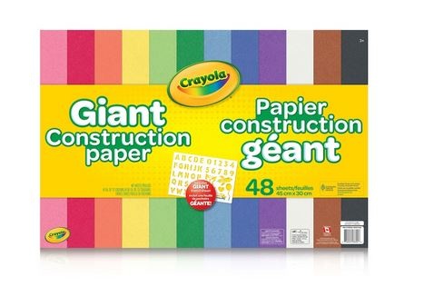 Crayola Giant Construction Paper w/Stencil