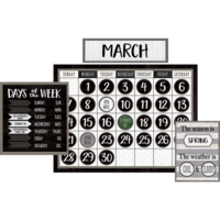 Modern Farmhouse Calendar Bulletin Board Set