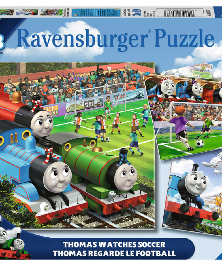 Ravensburger Thomas the Train  Watches Soccer 3X49pc Puzzle