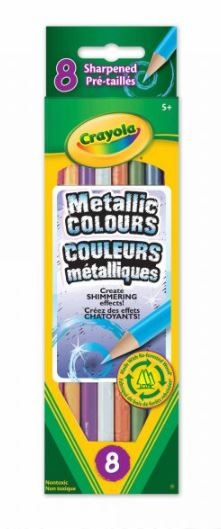 Crayola Metallic Pencil Crayons(8 pack)