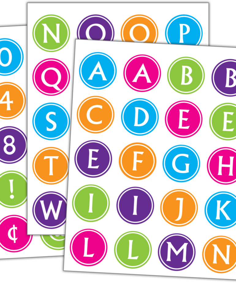 Brights Alphabet Stickers