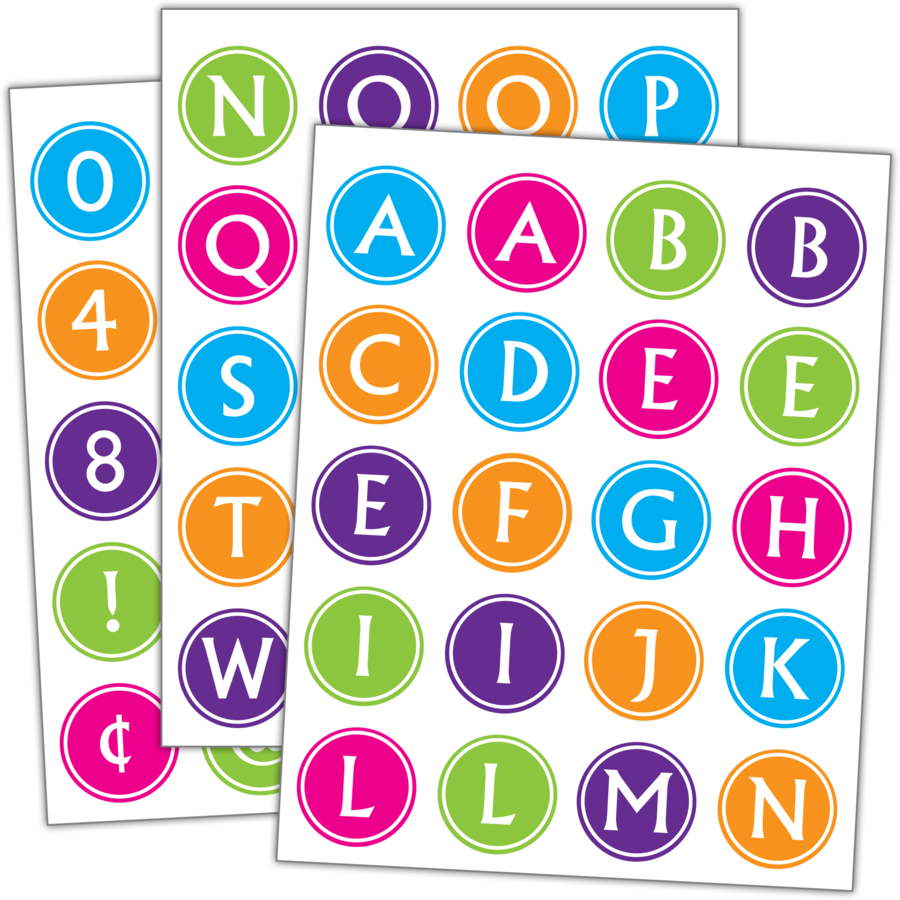 Brights Alphabet Stickers