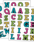 Chalkboard Bright Alphabet Stickers