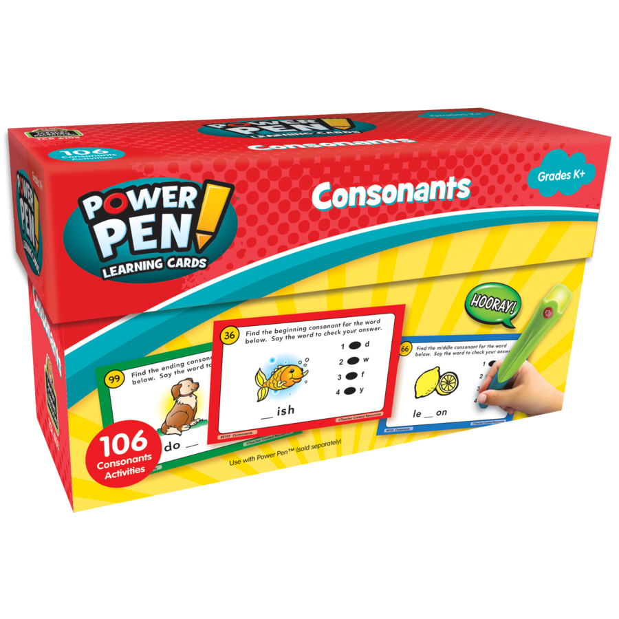 Power Pen Learning Cards-Consonants