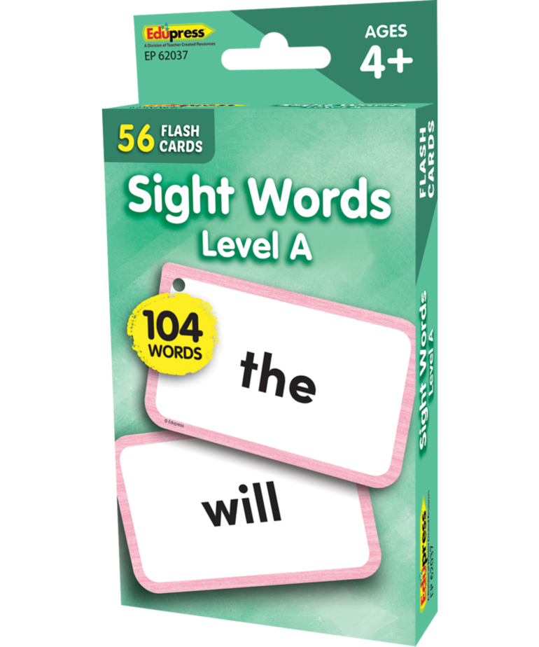 Sight Word Flash Cards- Level A