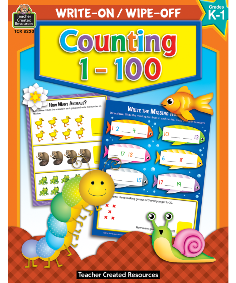 Counting 1-100 Write-On/Wipe-Off Book