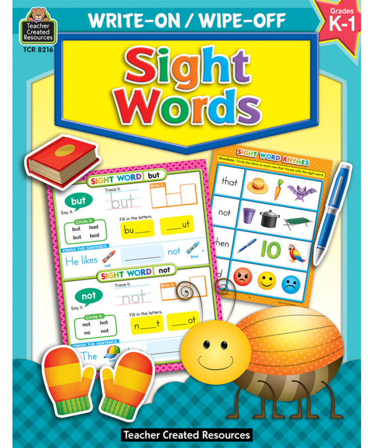 Sight Words Write-On Wipe-Off Book