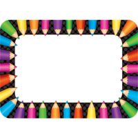 Colored Pencils Name Tags/Labels