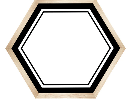 Simply Boho Hexagon Nametags