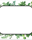 Simply Boho Leaves Name Tags