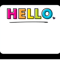 Kind Vibes Hello Name Tags