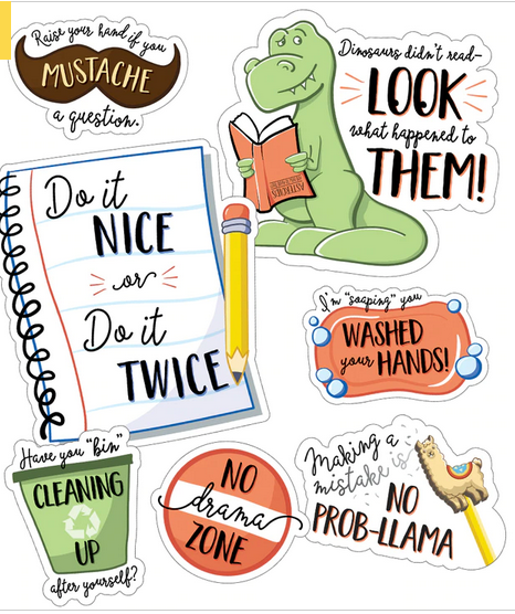 Playful Classroom Reminders Mini Bulletin Board