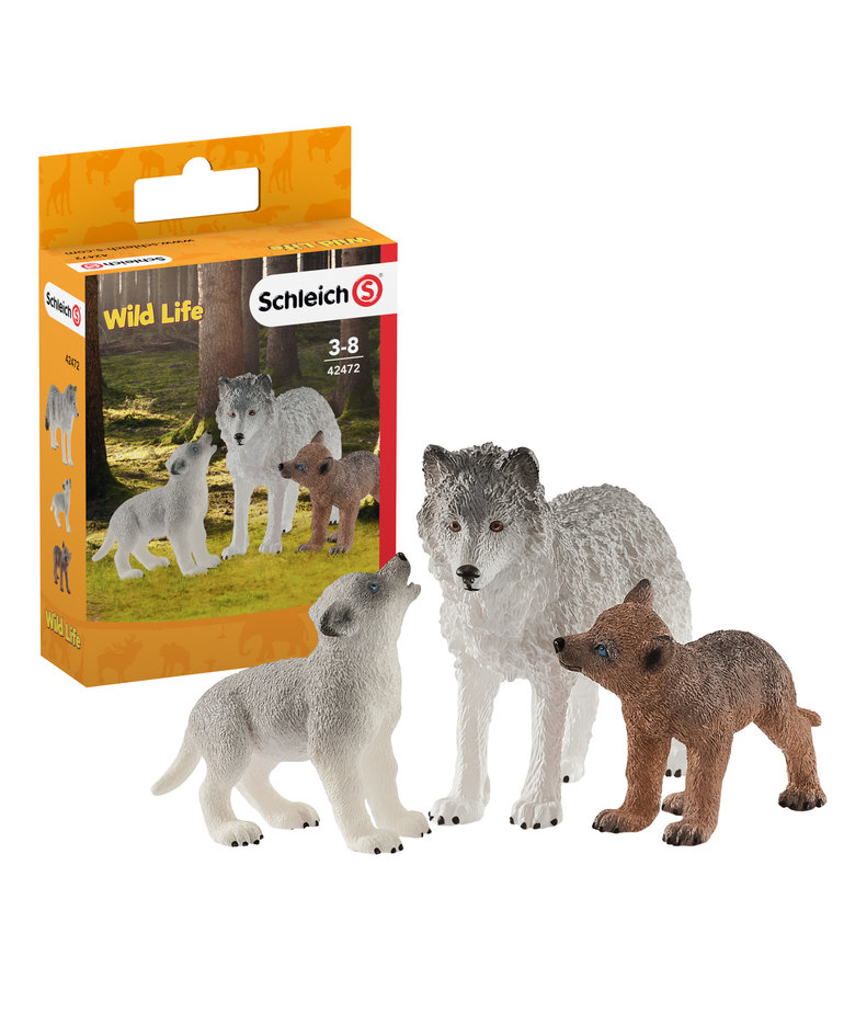 Schleich Mother Wolf with Pups
