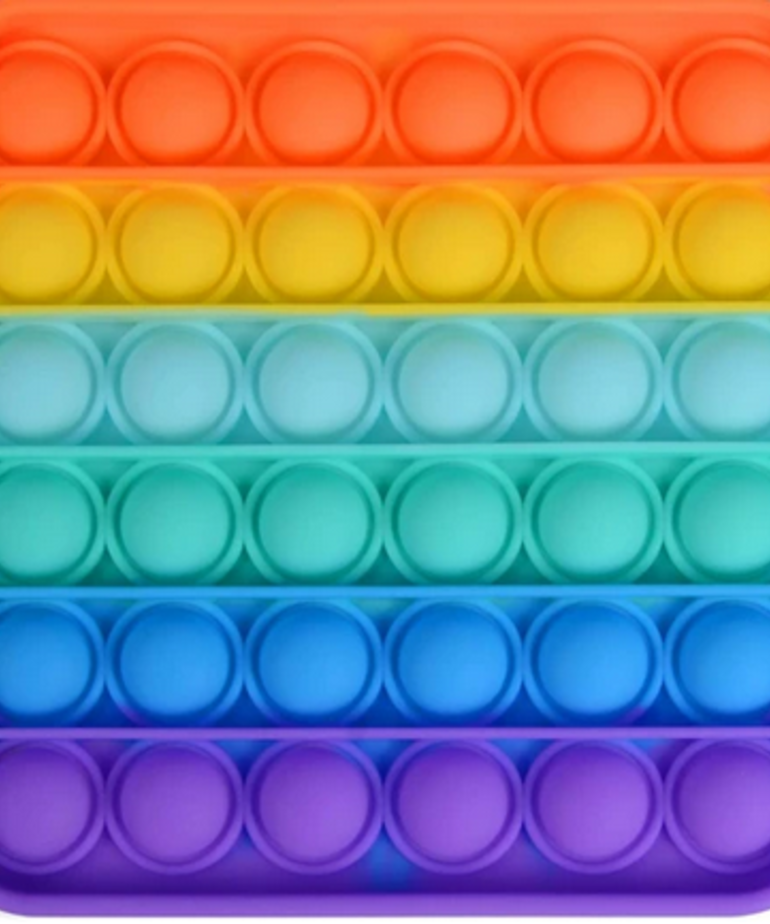 Push Bubble Rainbow Square