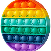 Push Bubble Rainbow Round
