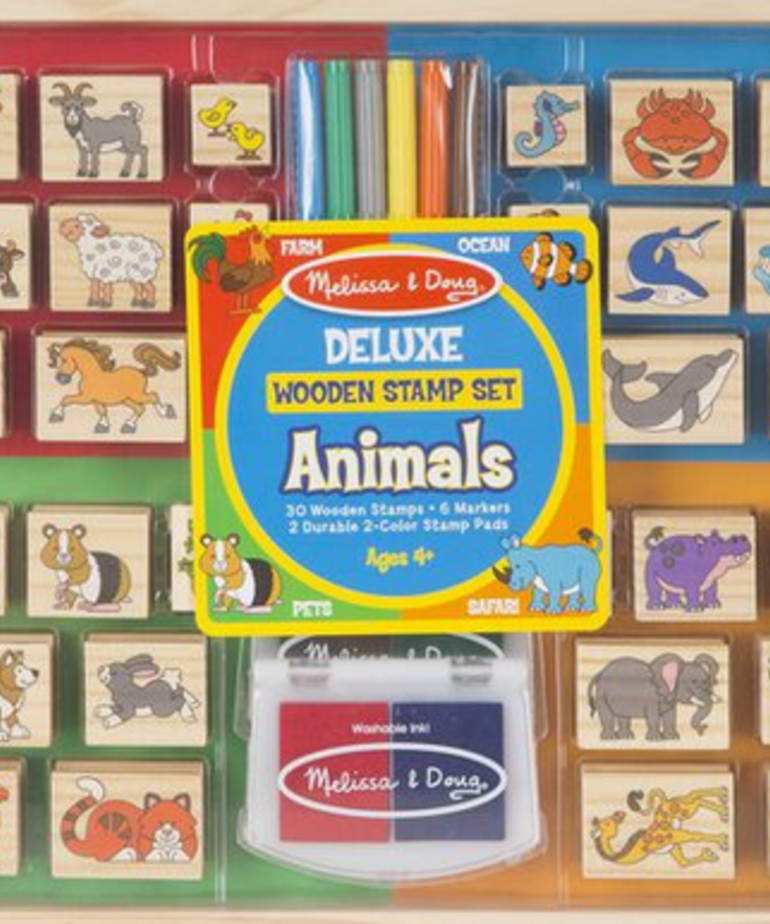 Melissa & Doug Deluxe Stamp Set-Animals