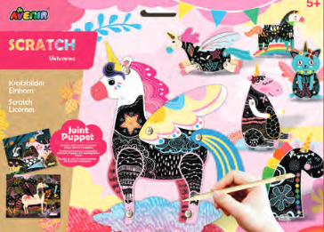 Scratch Jointed Puppets-Unicorn
