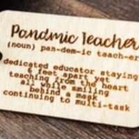 Pandemic Teacher Keychain