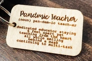 Pandemic Teacher Keychain