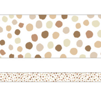 Simply Stylish Natural Polkadots Border