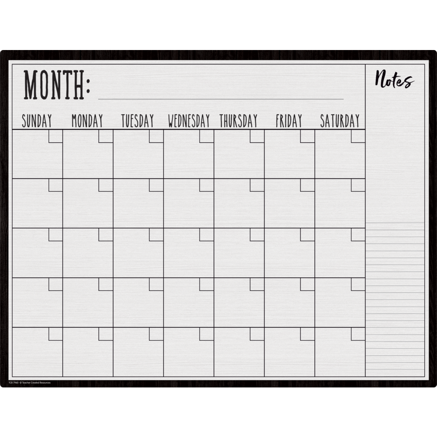 Modern Farmhouse Write On Wipe Off Schedule Chart