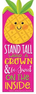Stand Tall Pineapple Scented Bookmarks